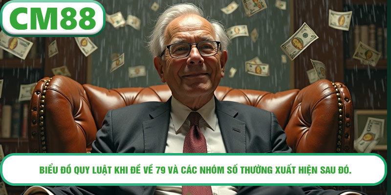 Biểu đồ quy luật khi đề về 79 và các nhóm số thường xuất hiện sau đó.